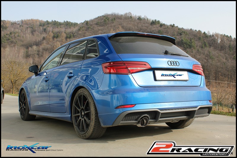 Zadní výfuk bez tlumiče s koncovkou průměr 100 Racing Inoxcar racing OVAU.30.10RA