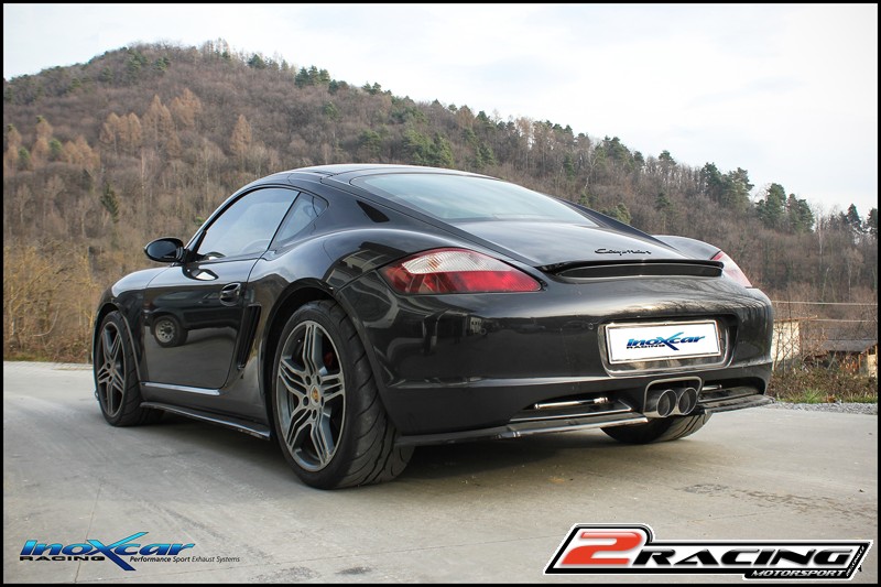 Catalysts replcement pipe P+L + Zadní s tlumiče společně scentral koncovka 2 x průměru 90 Racing Inoxcar racing POCAY.11.RA