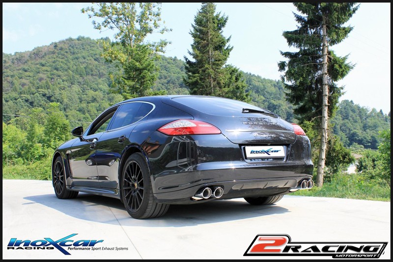 Zadní tlumič koncovkou výfuku 2 x průměru 90 X-RACE BLACK MATT DX+SX Inoxcar racing POPAN.01.XR90BLACKMATT