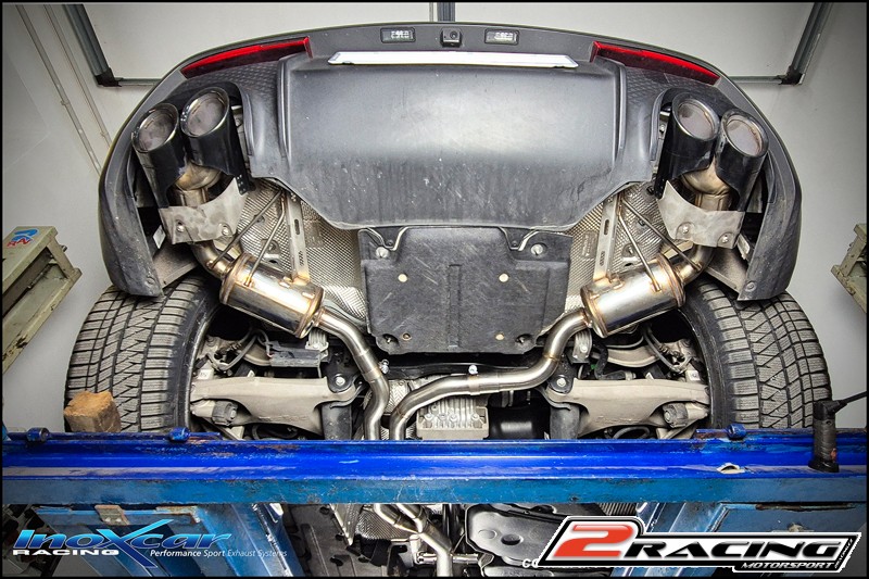 Nerezový výfuk místo katalizátoru (KAT a GPF delete) ECU úprava je nutná Inoxcar racing AFCUPRA.03