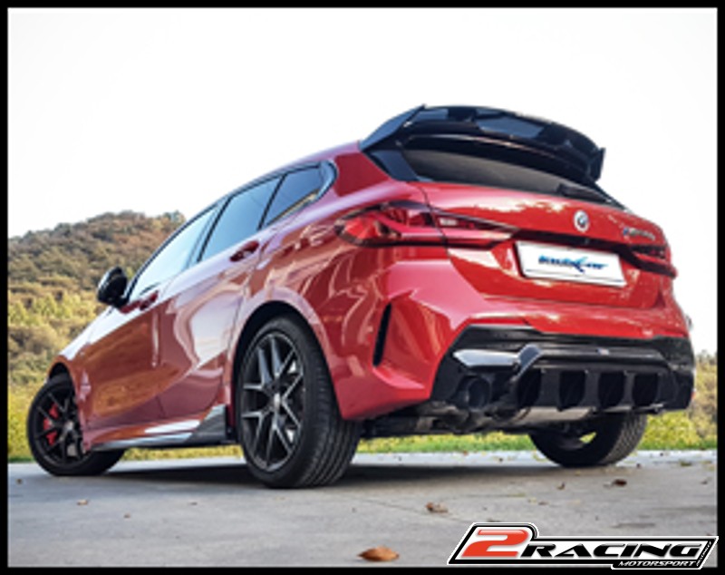 Zadní tlumič s koncovkou průměr 80 Racing P+L Inoxcar racing RETW.09.RA