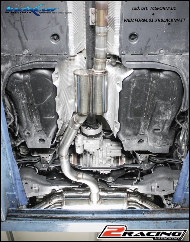 Zadní tlumič koncovkou výfuku 2 x průměru 90 X-RACE BLACK MATT P+L + Valves assembly společně soriginal electric engines (availability of other koncovka models upon request) Inoxcar racing VALV.FORM.01.XRBLACKMATT
