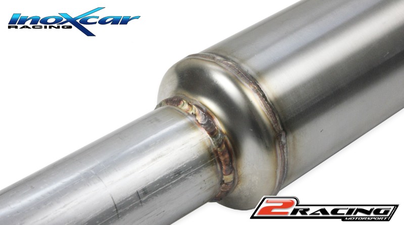 Central pipe společně ss tlumiče - TIG welding (For the installation on the original Zadní s tlumiče it is necessary to separately order the adapter AD.YARIS.02) (For the installation on the Inoxcar Zadní s tlumiče it is necessary to separately order the