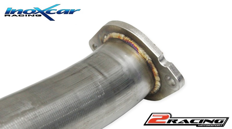 Central pipe společně ss tlumiče - TIG welding (For the installation on the original Zadní s tlumiče it is necessary to separately order the adapter AD.YARIS.02) (For the installation on the Inoxcar Zadní s tlumiče it is necessary to separately order the