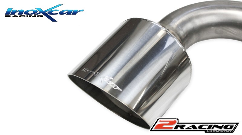 turbo centrale diretto+ Adattatore + Posteriore 2 silenziatori con uscita průměru 114 Racing DX+SX Inoxcar racing CATBACK.TOYA.11.114R