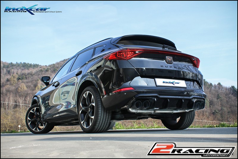 DUPLEX Zadní bez s tlumiče společně skoncovka 2 x průměru 90 Racing BLACK CERAMIC P+L Exclusive assembly společně soriginal spoiler of MAXTON DESIGN; Inoxcar racing TWFOR.01.90CBLACK