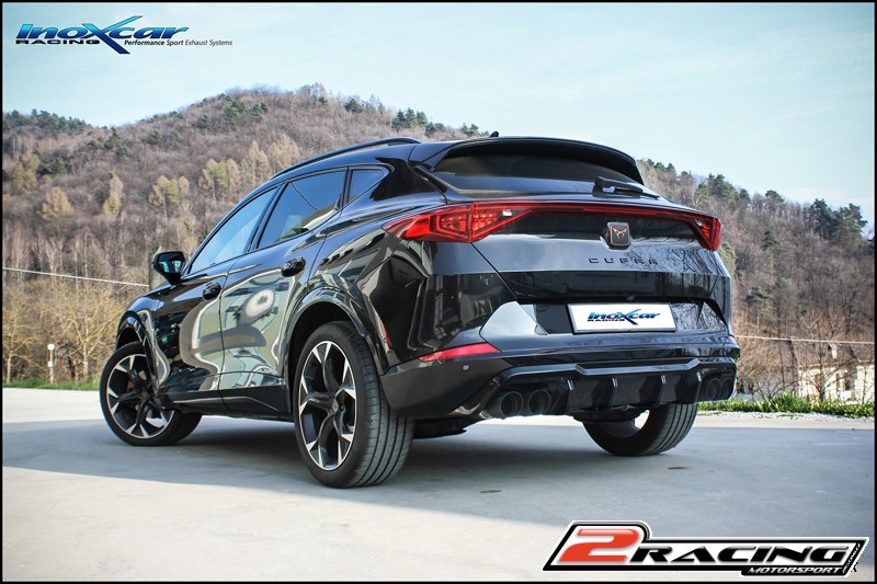 DUPLEX Zadní bez s tlumiče společně skoncovka 2 x průměru 90 Racing BLACK CERAMIC P+L Exclusive assembly společně soriginal spoiler of MAXTON DESIGN; Inoxcar racing TWFOR.01.90CBLACK