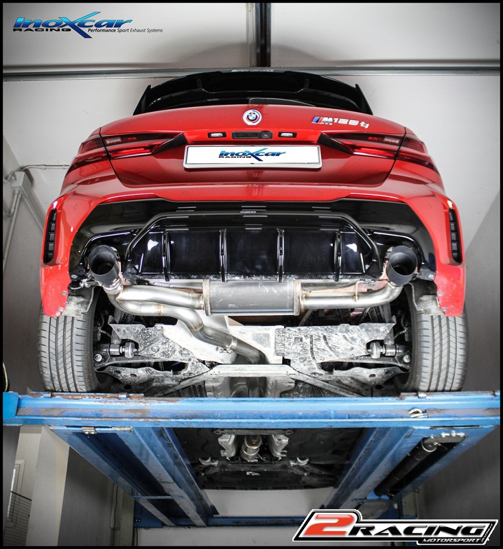 Zadní tlumič s koncovkou průměr 100 Racing BLACK CERAMIC P+L + Valves assembly společně soriginal electric engines Inoxcar racing VALV.BMF40.03.10CBLACK