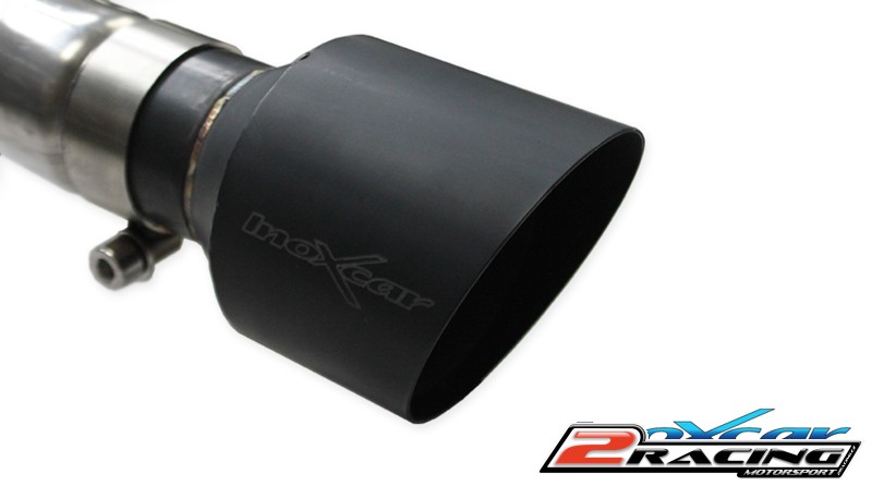 Zadní tlumič s koncovkou průměr 100 Racing BLACK CERAMIC P+L + Valve assembly společně soriginal electric engines Inoxcar racing VALV.I30N.10CBLACK