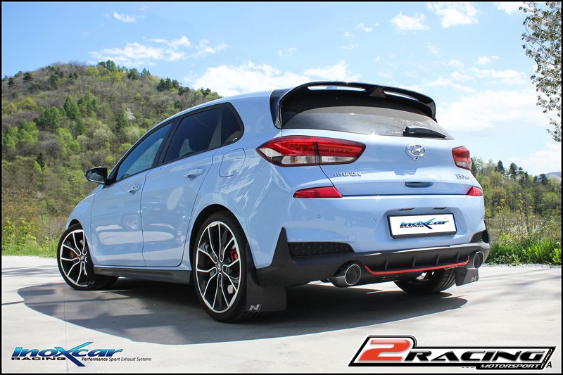 Zadní tlumič s koncovkou průměr 100 Racing P+L + Valves assembly společně soriginal electric engines Inoxcar racing VALV.I30N.10RA