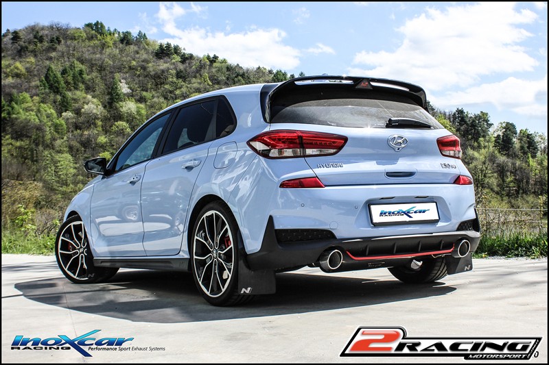 Zadní tlumič s koncovkou o průměru 100 X-RACE P+L + Valve assembly společně soriginal electric engines Inoxcar racing VALV.I30N.XR10