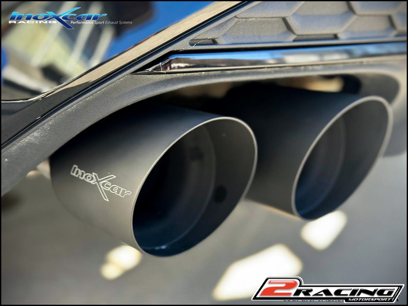 Zadní společně s1 s tlumiče společně skoncovka 2 x průměru 100 Racing BLACK CERAMIC P+L Valves assembly společně soriginal electric engines (Adaptér included for assembly on the original central pipe or společně sour central pipe TCS3.05 / TCSS3.05) Inoxc
