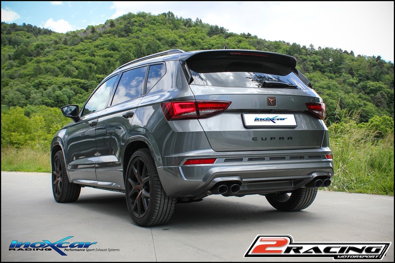 středová roura + Zadní tlumič koncovkou výfuku 2 x 90x70 X-RACE BLACK MATT P+L + Valves assembly společně soriginal electric engines (Possibility of other models of koncovkas on request) Inoxcar racing VALV.ATECA.01.90X70BM