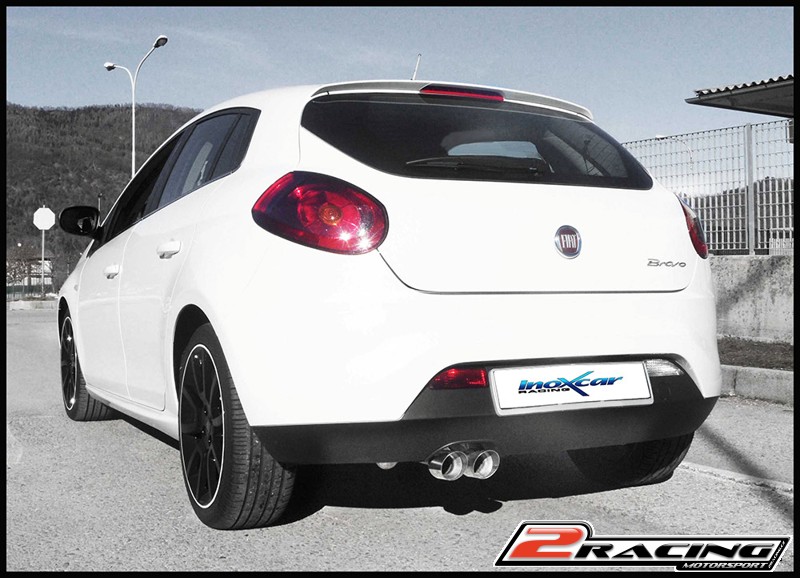 Zadní tlumič koncovkou výfuku 2 x průměru 80 X-RACE Inoxcar racing FIBR.08.XR80