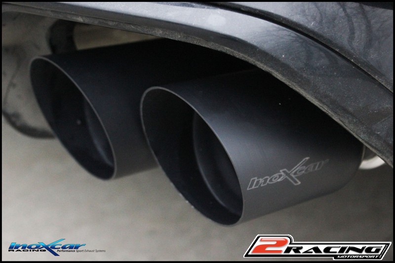 Central pipe společně ss tlumiče + Zadní tlumič koncovkou výfuku 2 x průměru 90 Racing BLACK CERAMIC P+L + Valves assembly společně soriginal electric engines (Possibility of other models of koncovkas on request) Inoxcar racing VALV.RS4.02