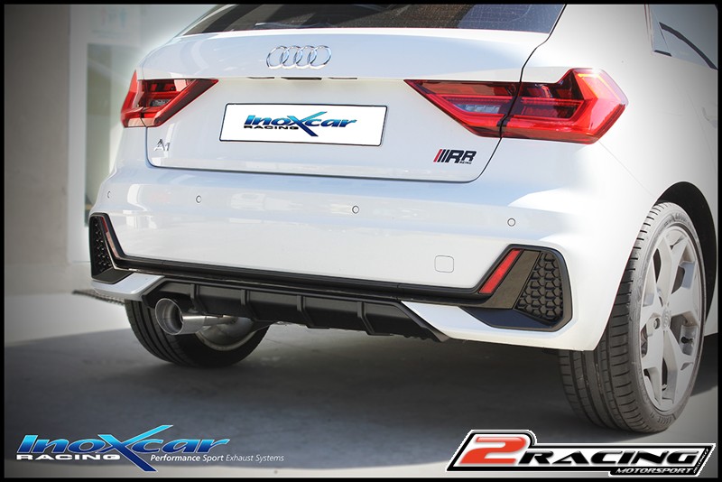 středová roura + Zadní tlumič koncovkou výfuku 1 x průměru 100 Racing (průměru 70mm) Inoxcar racing CATBACK.01
