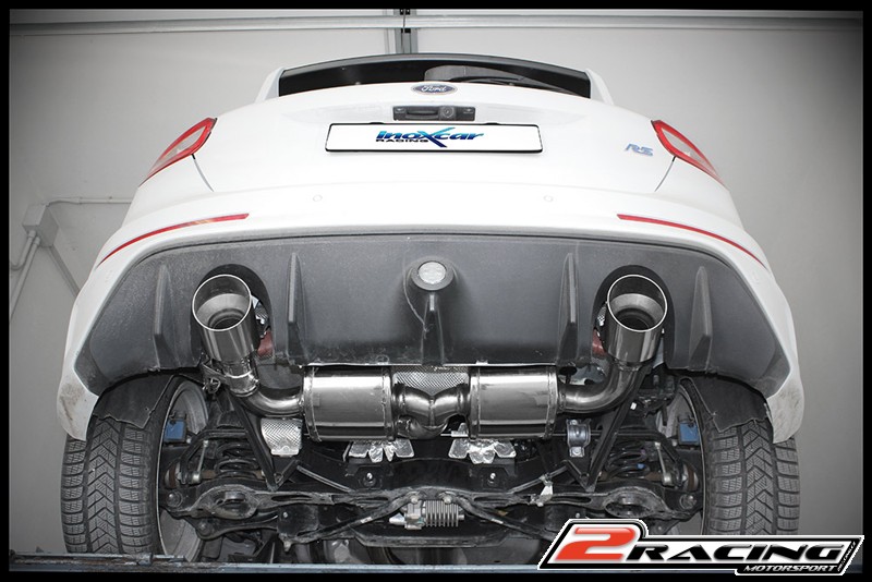 Zadní tlumič s koncovkou o průměru 110 X-RACE P+L (bez valve) - průměru 70 - (For the assembly of the Zadní s tlumiče bez valve it is necessary to put into le LEFT side of the car a clamping point for the support of electric engine of original valve) Inox