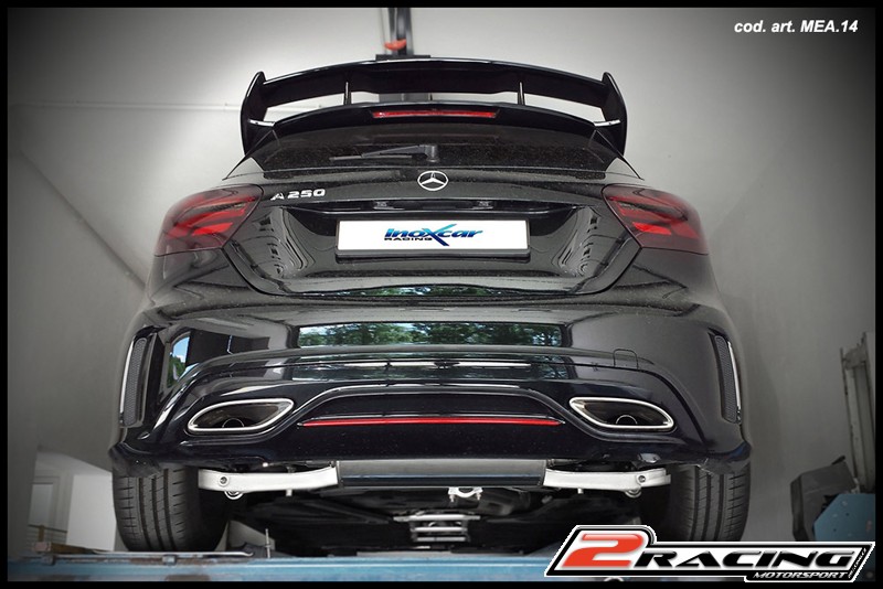 Zadní nerez výfuk koncovky Duplex bez tlumiče P+L Inoxcar racing MEA.15