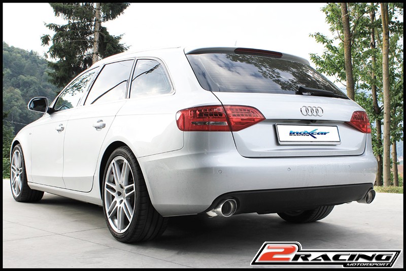 Zadní tlumič s koncovkou průměr 102 Racing P+L Inoxcar racing AUA4.13.10RA