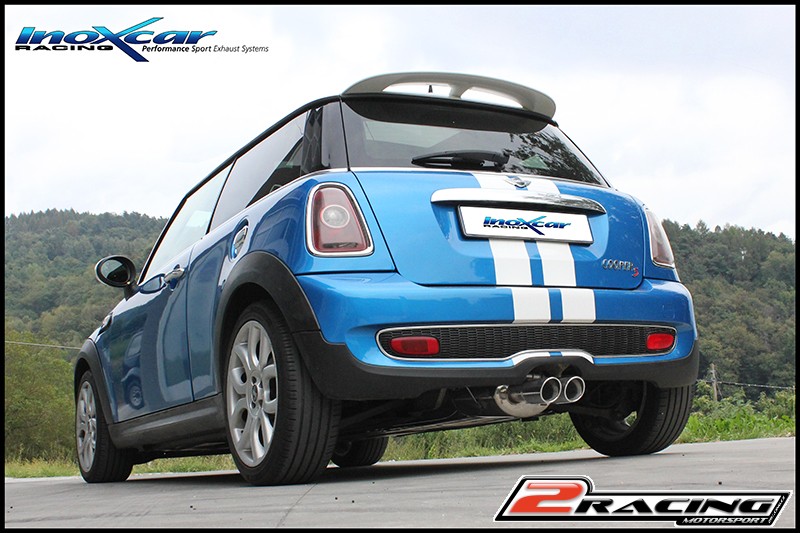 Central pipe společně ss tlumiče (společně sFLEX) (For the installation on the original Zadní s tlumiče it is necessary to separately order the adapter AD.MINI.03) Inoxcar racing TCSCO