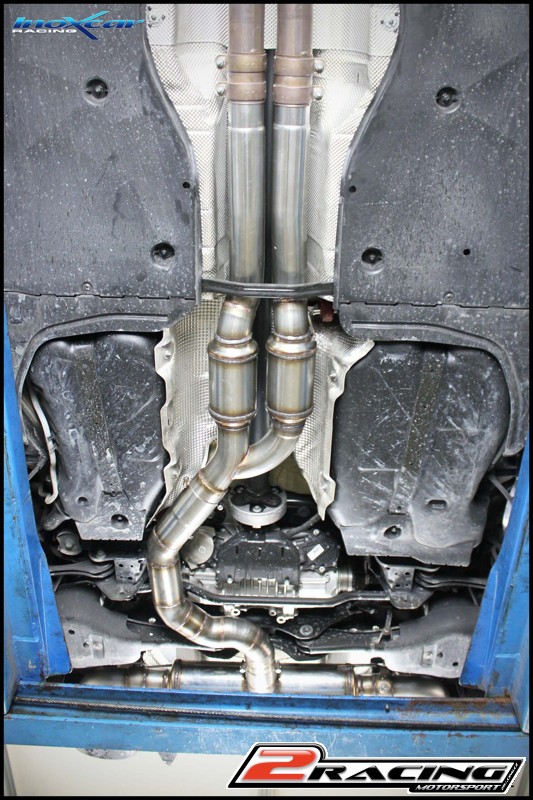 Central pipe společně ss tlumiče + Zadní s tlumiče + Valves assembly společně soriginal electric engines Inoxcar racing VALV.RS3.02