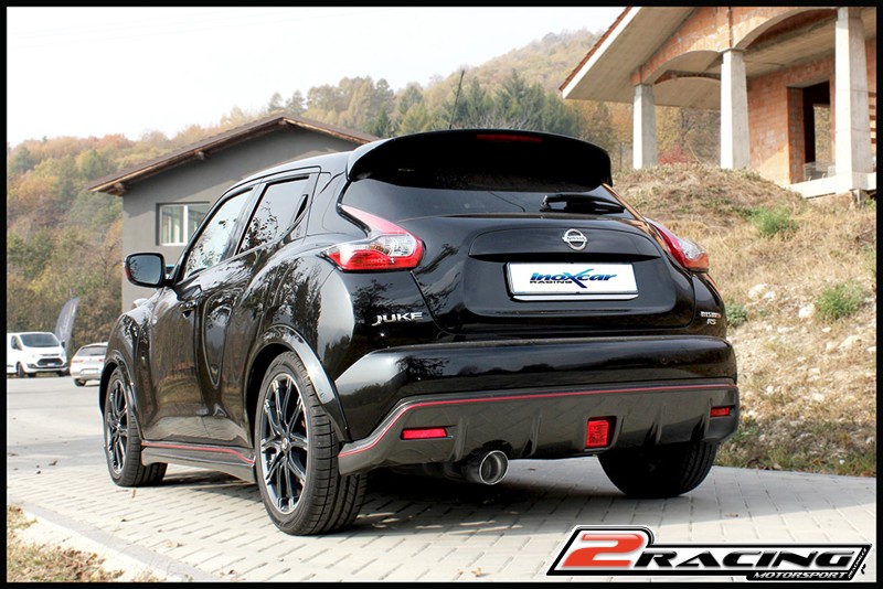 Zadní tlumič s koncovkou o průměru 100 X-RACE Inoxcar racing NIJU.04.XR10