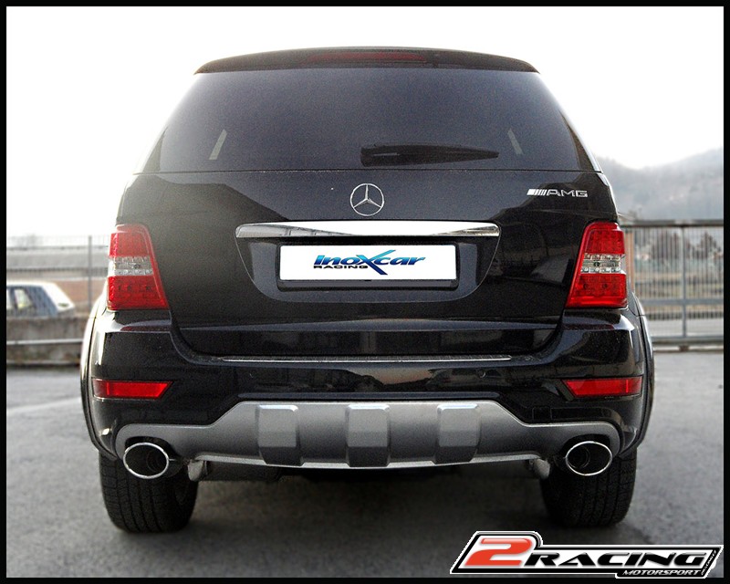 Stainless steel Zadní exhaust společně sL+R tail pipe Oválná 150x105 OBLIQUE Inoxcar racing MEML.02.150