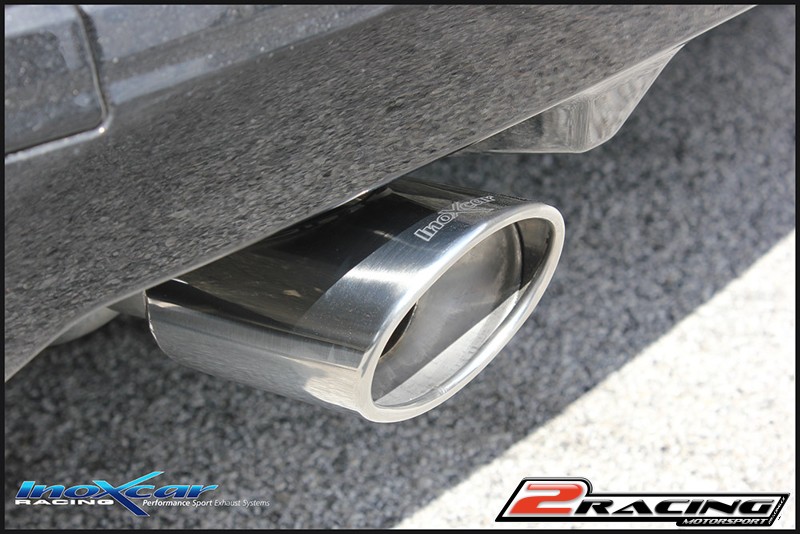 Zadní tlumič koncovkou výfuku 2 x průměru 80 X-RACE Inoxcar racing RECL.41.XR80