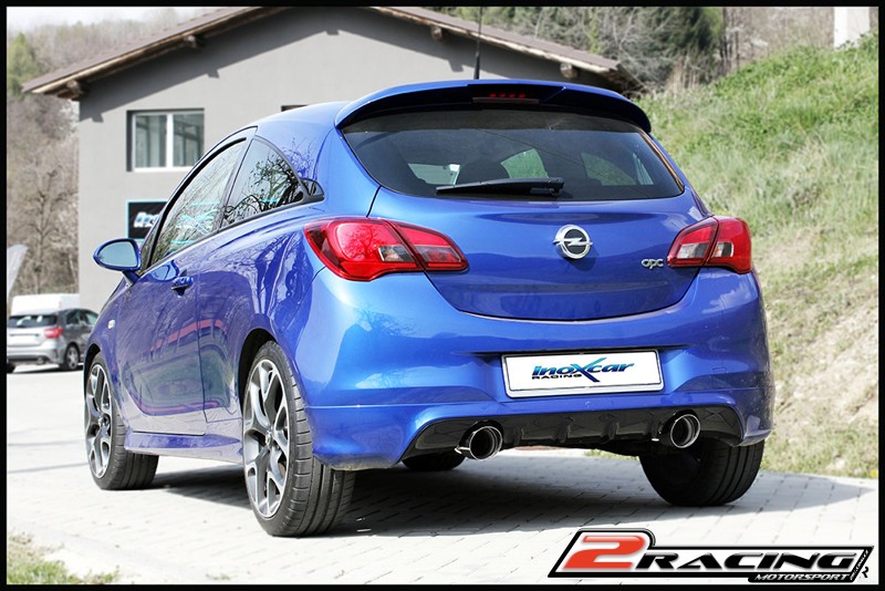 Zadní výfuk bez tlumiče s koncovkou průměr 102 Racing P+L Inoxcar racing OPCO.20.102R