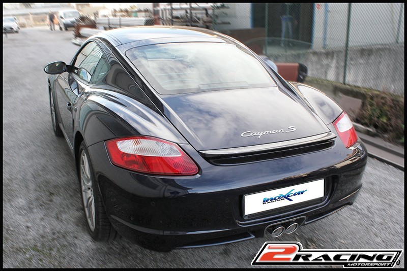 Zadní s tlumiče společně scentral koncovka 2 x průměru 80 X-RACE Inoxcar racing POCAY.01.XR80