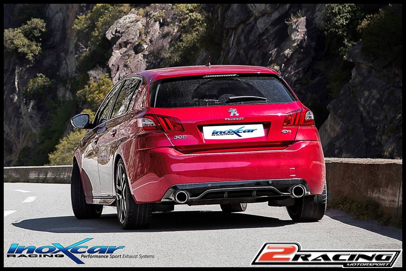 Zadní společně s2 s tlumiče společně skoncovka průměru 54 P+L Inoxcar racing PE308.03.54