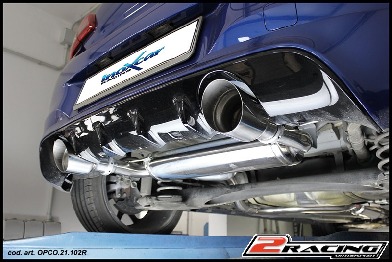 Central pipe společně ss tlumiče(For the installation on the original Zadní s tlumiče it is necessary to separately order the adapter AD.CORSA.03) Inoxcar racing TCOP.02S