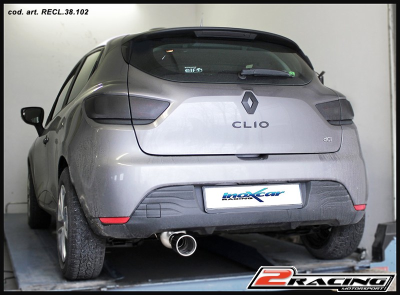Zadní tlumič koncovkou výfuku 2 x průměru 80 X-RACE Inoxcar racing RECL.38.XR80