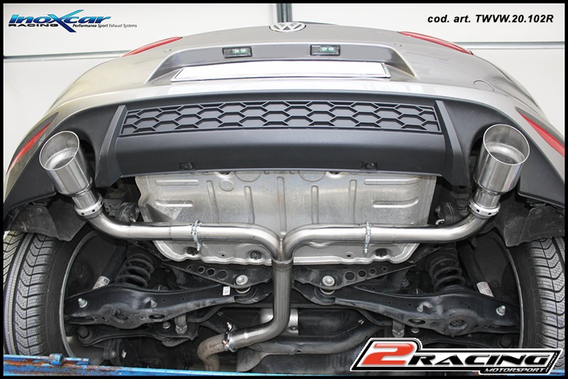 Zadní s tlumiče whit koncovka 2 x průměru 80 (the "Sport and Sound" verze is excluded) Inoxcar racing WGO.58.80