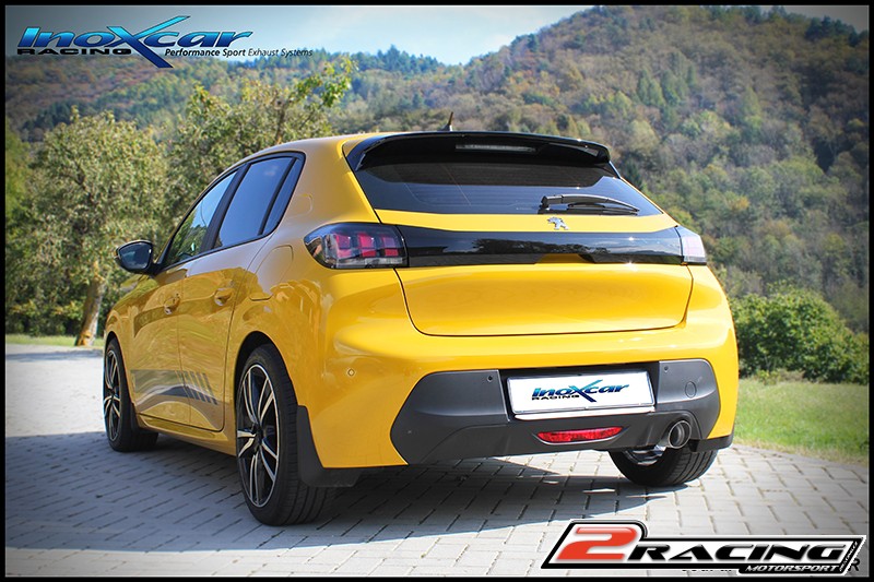Zadní tlumič s koncovkou o průměru 80 Inoxcar racing PE208.07.80