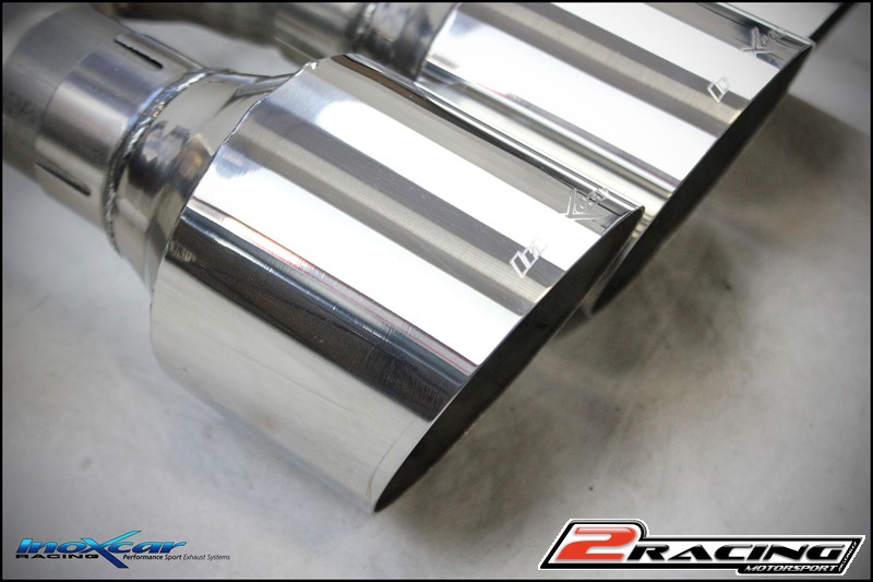 turbo centrale diretto + Terminale silenziato con uscite centrali 3 x průměru 114 Racing + Vavola con montaggio motorino elettrico di serie (průměru 70) Inoxcar racing CATBACK.HOCI.14.114R