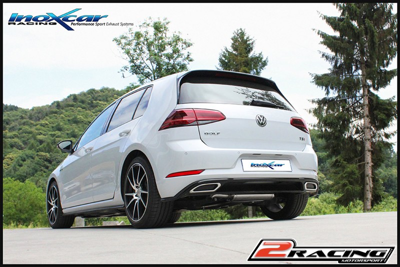 Central pipe společně ss tlumiče (For the installation on the original Zadní s tlumiče it is necessary to separately order the adapter AD.GOLF7.09) Inoxcar racing TCVW.16S