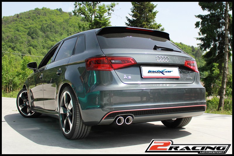 Central pipe společně ss tlumiče (For the installation on the original Zadní s tlumiče it is necessary to separately order the adapter AD.A3.02) Inoxcar racing TCA3S