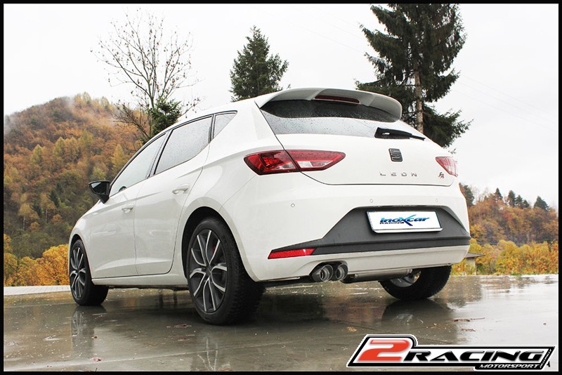 Zadní tlumič koncovkou výfuku 2 x průměru 80 X-RACE Inoxcar racing SELE.23.XR80