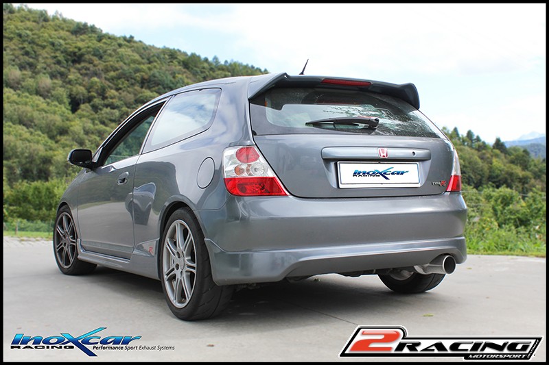 Zadní tlumič s koncovkou o průměru 102 Inoxcar racing HOCI.01.102