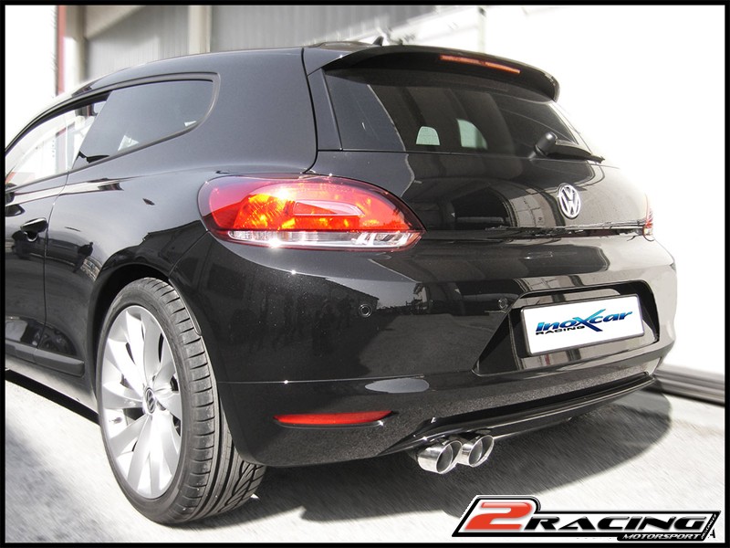 Zadní s tlumiče společně sfinal exit 2 x průměru 80 X-RACE Inoxcar racing WSCI.03.XR80