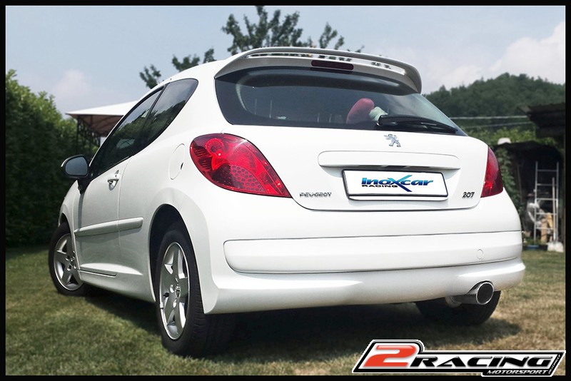 Zadní sportovní výfuk z nerezové oceli s koncovkou o průměru 100 X-RACE Inoxcar racing PE207.07.XR10