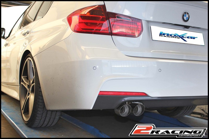 Zadní tlumič koncovkou výfuku 2 x průměru 80 Racing Inoxcar racing BMF30.01.RA