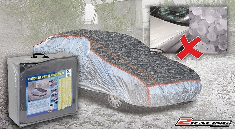Plachta na auto ochranná proti kroupám XXL 570×203×119cm 5983