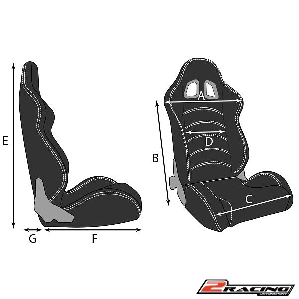 Závodní sedačka Berlinette imitace kůže