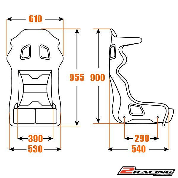 Závodní sedačka GRIP homologace FIA