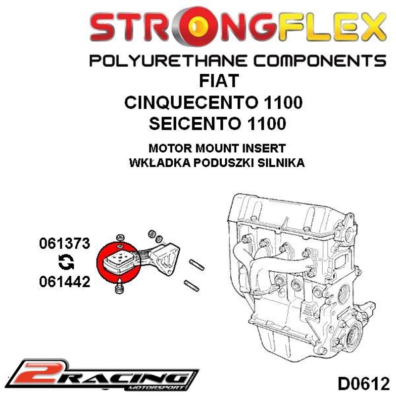Motor vložka silentbloku strana rozvodů 061373B
