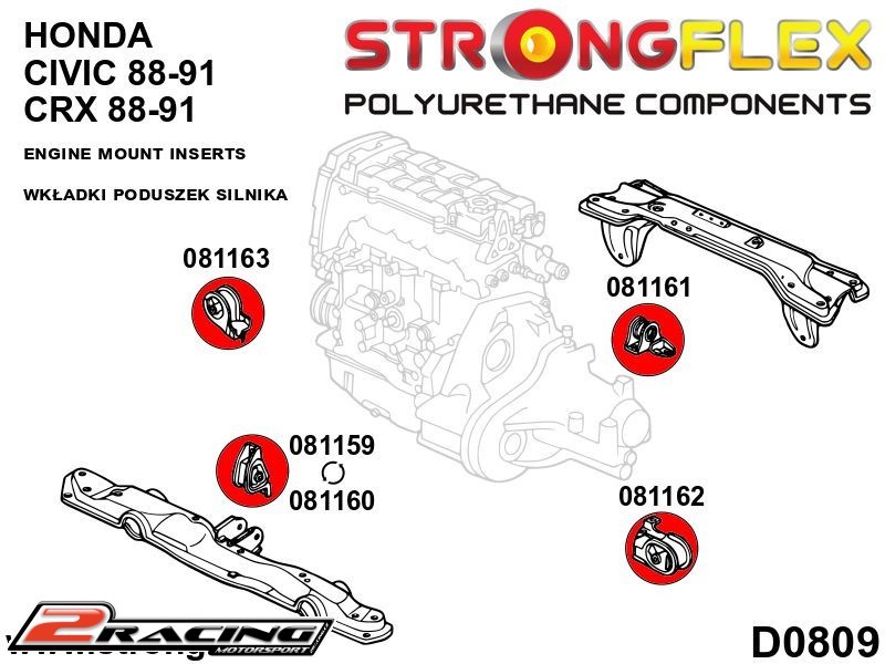 Motor vložka silentbloku levý 081162B