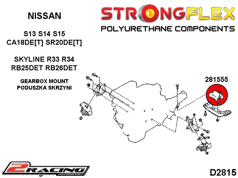 Uložení převodovky 281555B
