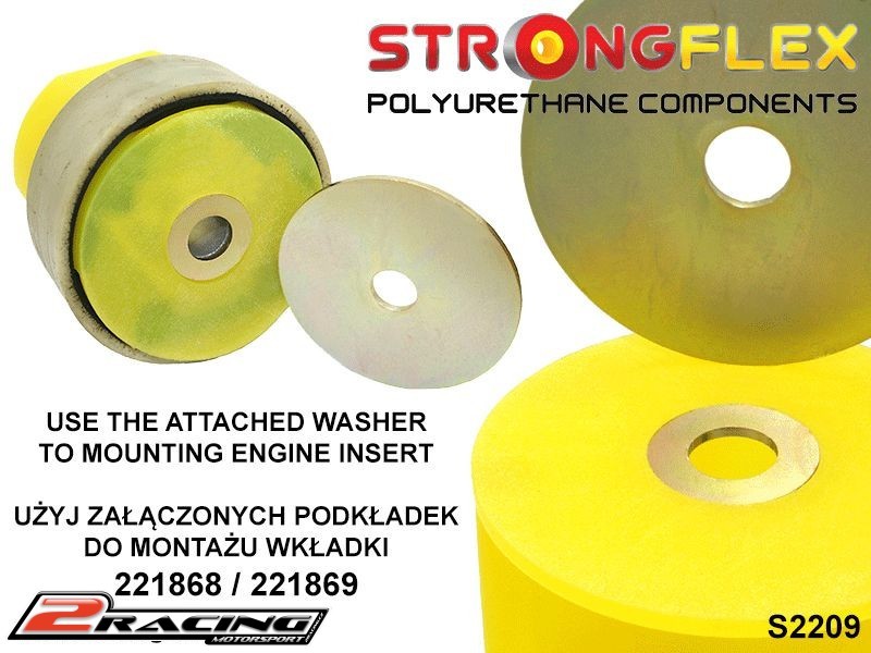 Vložka spodního silentbloku motoru 221868B